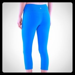 Lululemon Wunder Under Crop Reversible Black/Blue
